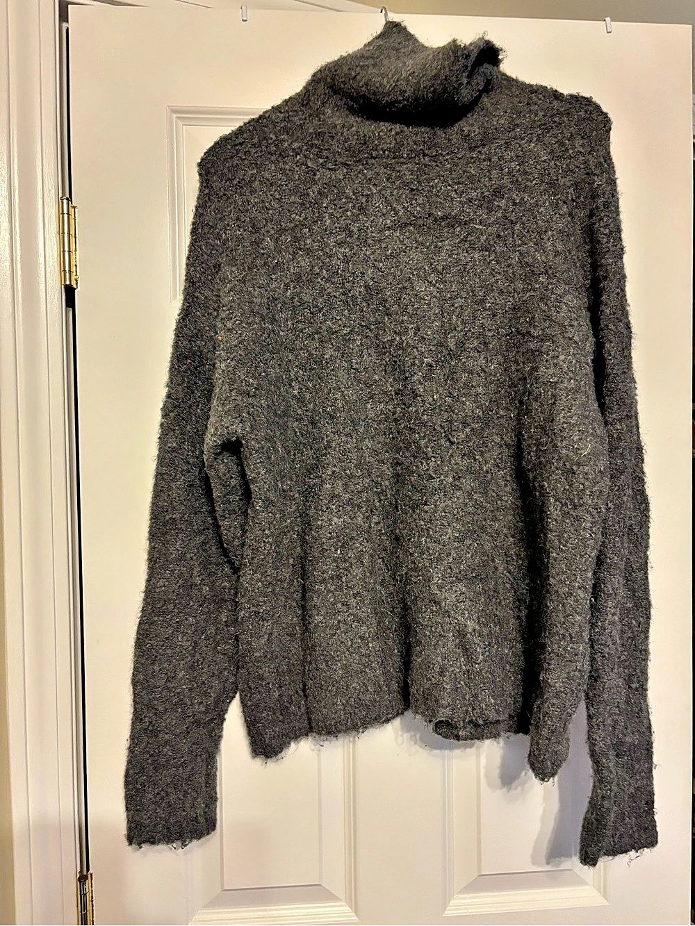 Women's Charcoal Cowl Neck Sweater Like New
